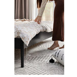 レッドオーク・パイン製のおしゃれなベッド - 洗練されたデザインで快適な睡眠を実現! hsxz-2157