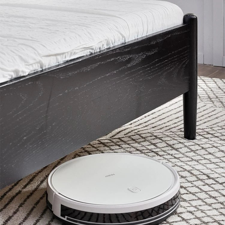 レッドオーク・パイン製のおしゃれなベッド - 洗練されたデザインで快適な睡眠を実現! hsxz-2157