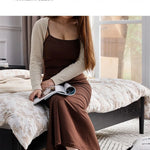 レッドオーク・パイン製のおしゃれなベッド - 洗練されたデザインで快適な睡眠を実現! hsxz-2157