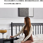 レッドオーク・パイン製のおしゃれなベッド - 洗練されたデザインで快適な睡眠を実現! hsxz-2157