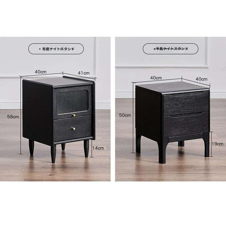 レッドオーク・パイン製のおしゃれなベッド - 洗練されたデザインで快適な睡眠を実現! hsxz-2157