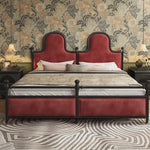 高級アッシュ材&チェリー材使用!スタイリッシュなデザインのダブルベッド - 安らぎの空間を演出【送料無料】 hsxz-2160