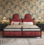 高級アッシュ材&チェリー材使用!スタイリッシュなデザインのダブルベッド - 安らぎの空間を演出【送料無料】 hsxz-2160