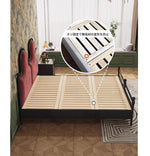 高級アッシュ材&チェリー材使用!スタイリッシュなデザインのダブルベッド - 安らぎの空間を演出【送料無料】 hsxz-2160