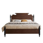 レッドオーク無垢材の高級ベッド|スタイリッシュなデザインで快適な睡眠空間を実現! hsxz-2163