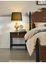 レッドオーク無垢材の高級ベッド|スタイリッシュなデザインで快適な睡眠空間を実現! hsxz-2163