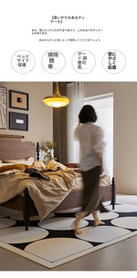 レッドオーク無垢材の高級ベッド|スタイリッシュなデザインで快適な睡眠空間を実現! hsxz-2163