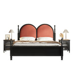 アッシュ材とパインの華やかなデザインベッド|ユーカリ素材の上質な寝心地|モダンインテリアに最適! hsxz-2166