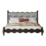 シックなデザインの綿麻ベッド|アッシュ材フレーム・多層板使用|上質な寝心地を実現! hsxz-2167