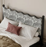 シックなデザインの綿麻ベッド|アッシュ材フレーム・多層板使用|上質な寝心地を実現! hsxz-2167