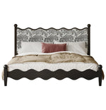 シックなデザインの綿麻ベッド|アッシュ材フレーム・多層板使用|上質な寝心地を実現! hsxz-2167