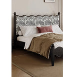 シックなデザインの綿麻ベッド|アッシュ材フレーム・多層板使用|上質な寝心地を実現! hsxz-2167