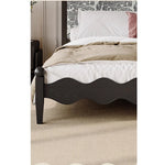 シックなデザインの綿麻ベッド|アッシュ材フレーム・多層板使用|上質な寝心地を実現! hsxz-2167