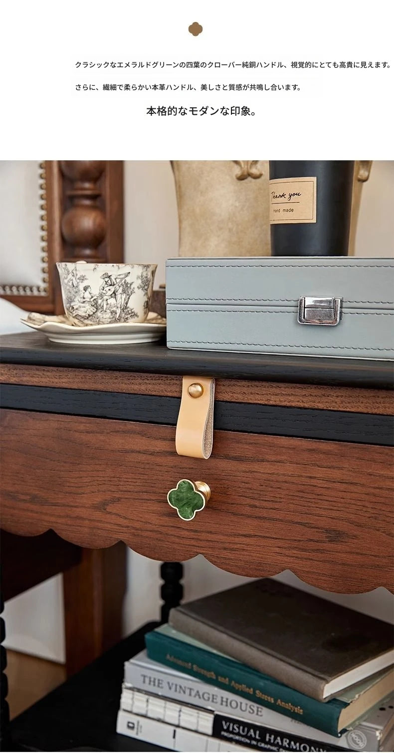 レッドオーク製ナイトテーブル|スタイリッシュなデザインと機能性|おしゃれなインテリアに最適 hsxz-2169