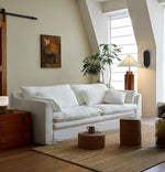 リネンダウンソファー|上質な絹綿とパイン素材で作られたモダンなリビング空間を演出! hsxz-2172