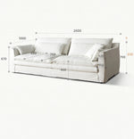 リネンダウンソファー|上質な絹綿とパイン素材で作られたモダンなリビング空間を演出! hsxz-2172