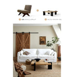 リネンダウンソファー|上質な絹綿とパイン素材で作られたモダンなリビング空間を演出! hsxz-2172