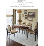 無垢材テーブル|エレガントな曲線デザインでインテリアに優雅な雰囲気を演出【小スペースに最適】 hsxz-2174