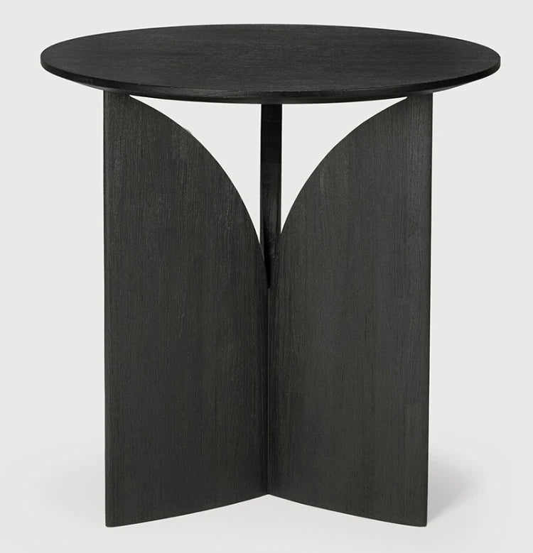 シンプルでスタイリッシュなオーク製センターテーブル - ブラック仕上げのモダンデザイン hsxz-2176