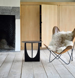 シンプルでスタイリッシュなオーク製センターテーブル - ブラック仕上げのモダンデザイン hsxz-2176