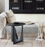 シンプルでスタイリッシュなオーク製センターテーブル - ブラック仕上げのモダンデザイン hsxz-2176