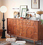 無垢材と銅を使用した美しいデザインのキャビネット - モダンインテリアに最適! hsxz-2179