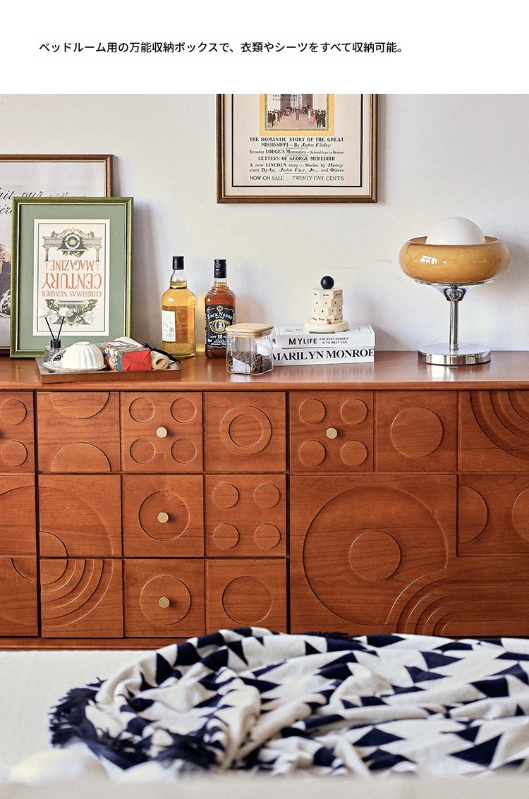 無垢材と銅を使用した美しいデザインのキャビネット - モダンインテリアに最適! hsxz-2179