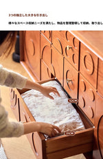 無垢材と銅を使用した美しいデザインのキャビネット - モダンインテリアに最適! hsxz-2179