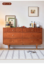 無垢材と銅を使用した美しいデザインのキャビネット - モダンインテリアに最適! hsxz-2179