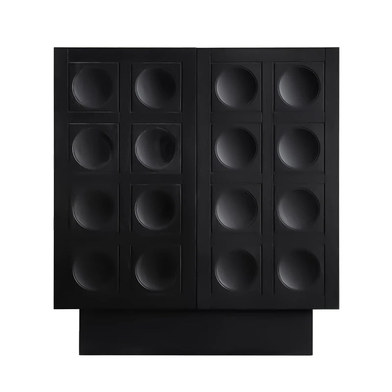 モダンデザインの多層板キャビネット - ガラス扉付き収納家具、リビングやダイニングに最適! hsxz-2180