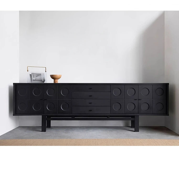 モダンデザインの多層板キャビネット - ガラス扉付き収納家具、リビングやダイニングに最適! hsxz-2180