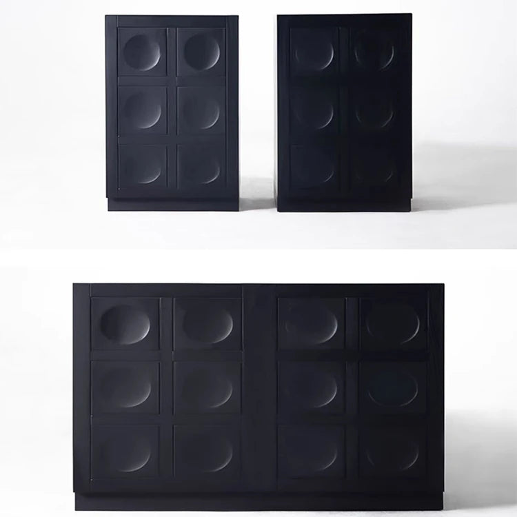 モダンデザインの多層板キャビネット - ガラス扉付き収納家具、リビングやダイニングに最適! hsxz-2180