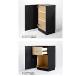 モダンデザインの多層板キャビネット - ガラス扉付き収納家具、リビングやダイニングに最適! hsxz-2180