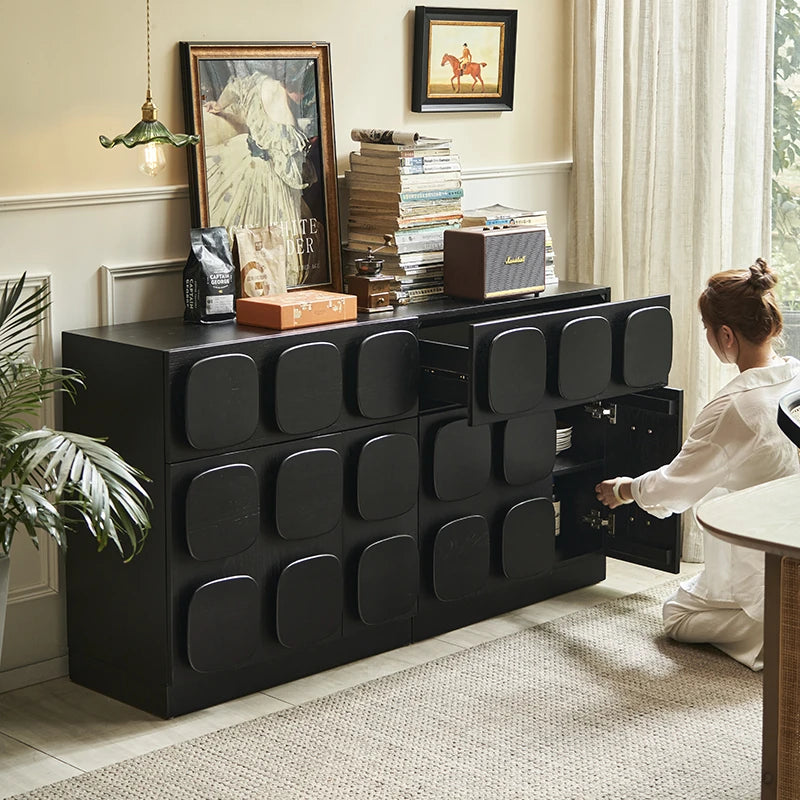 アッシュ材多層板キャビネット - モダンデザインで収納力抜群、自宅をおしゃれに演出! hsxz-2181