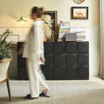 アッシュ材多層板キャビネット - モダンデザインで収納力抜群、自宅をおしゃれに演出! hsxz-2181