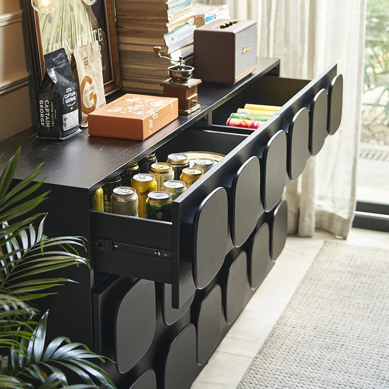 アッシュ材多層板キャビネット - モダンデザインで収納力抜群、自宅をおしゃれに演出! hsxz-2181