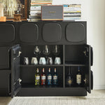 アッシュ材多層板キャビネット - モダンデザインで収納力抜群、自宅をおしゃれに演出! hsxz-2181