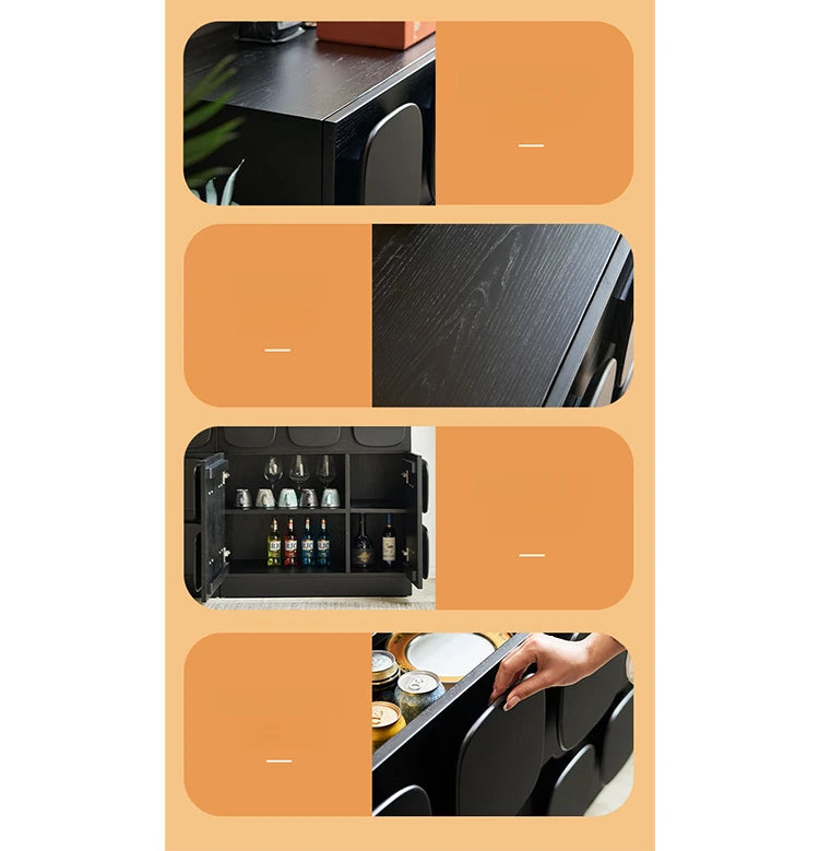 アッシュ材多層板キャビネット - モダンデザインで収納力抜群、自宅をおしゃれに演出! hsxz-2181