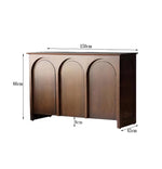 ナチュラルカラーの多層板キャビネット | モダンなアーチデザインでインテリアを引き立てる収納家具 hsxz-2182