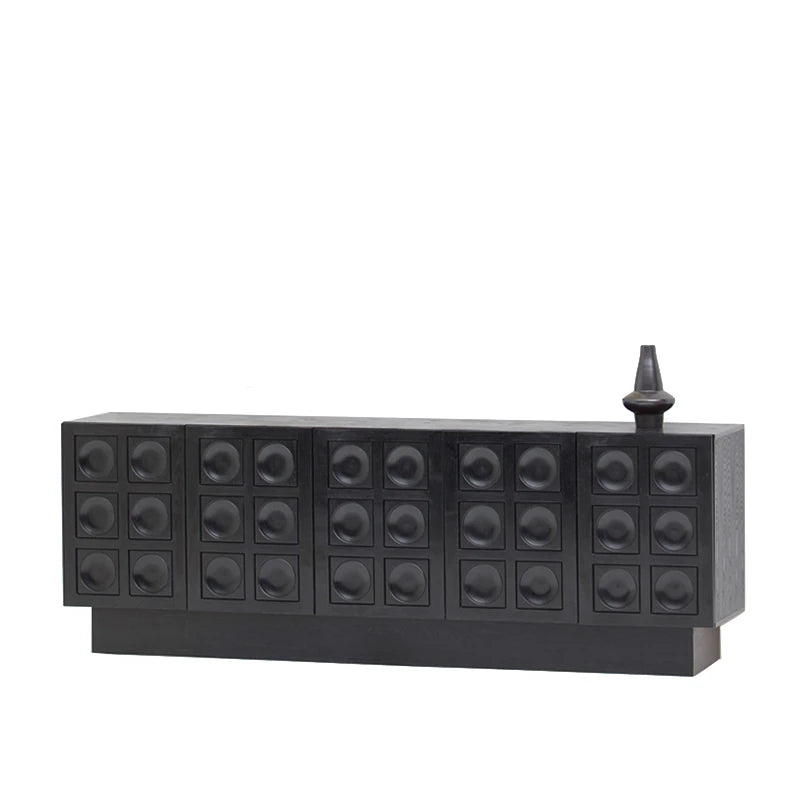 モダンデザインの多層板キャビネット - 独特なフォルムで収納力抜群! hsxz-2186