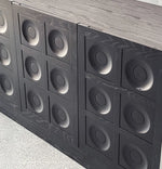 モダンデザインの多層板キャビネット - 独特なフォルムで収納力抜群! hsxz-2186