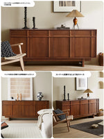 無垢材キャビネット - シンプルでモダンなデザイン、収納力抜群! hsxz-2187