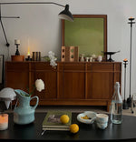 無垢材キャビネット - シンプルでモダンなデザイン、収納力抜群! hsxz-2187