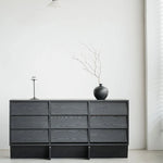 アッシュ材&スギ材使用のスタイリッシュキャビネット - モダンなインテリアに最適【送料無料】 hsxz-2188