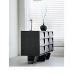 アッシュ材&スギ材使用のスタイリッシュキャビネット - モダンなインテリアに最適【送料無料】 hsxz-2188