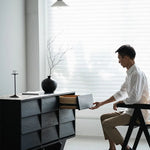 アッシュ材&スギ材使用のスタイリッシュキャビネット - モダンなインテリアに最適【送料無料】 hsxz-2188