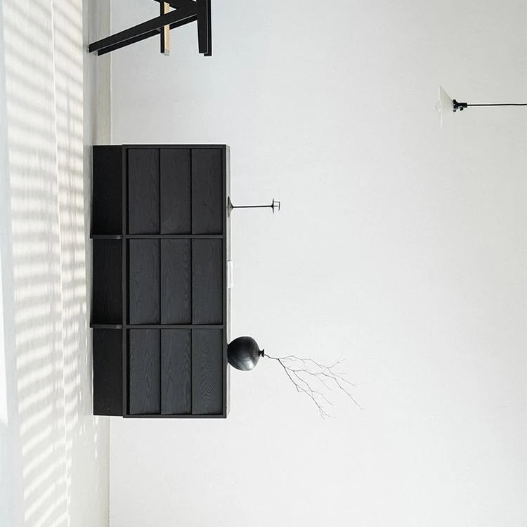 アッシュ材&スギ材使用のスタイリッシュキャビネット - モダンなインテリアに最適【送料無料】 hsxz-2188