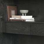 オークとチークのアイアンキャビネット - アンティーク調デザイン、モダンインテリアに最適! hsxz-2189