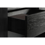 オークとチークのアイアンキャビネット - アンティーク調デザイン、モダンインテリアに最適! hsxz-2189