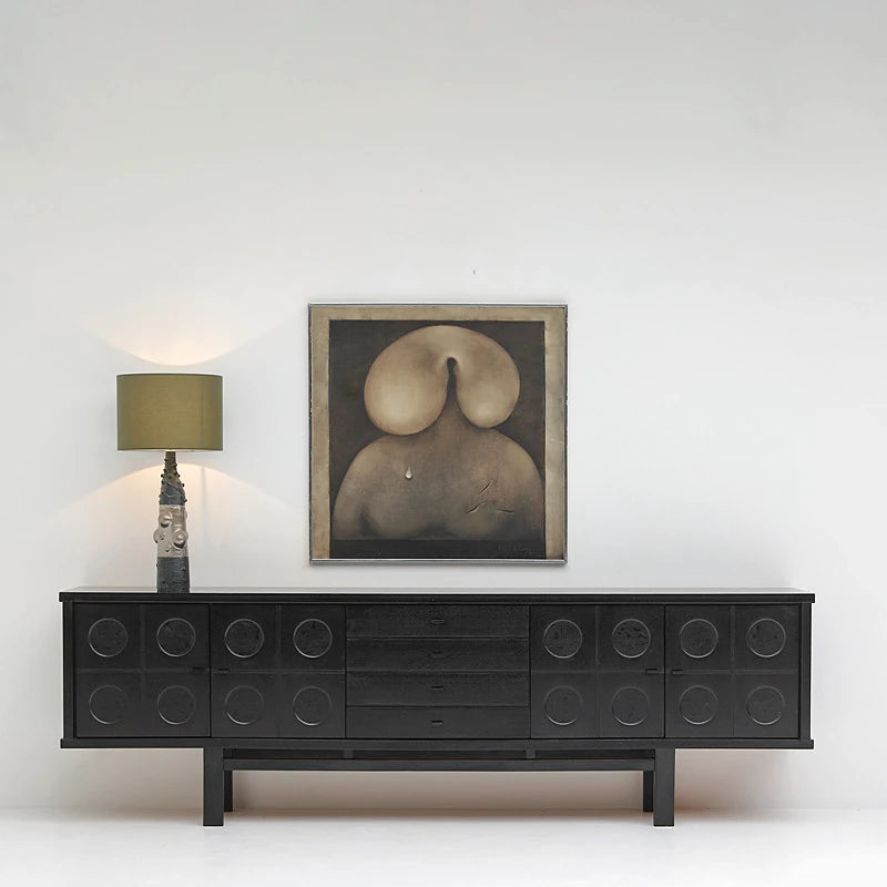 アッシュ材のシンプルモダンテレビ台 - おしゃれなリビング空間を演出する収納付きデザイン hsxz-2192